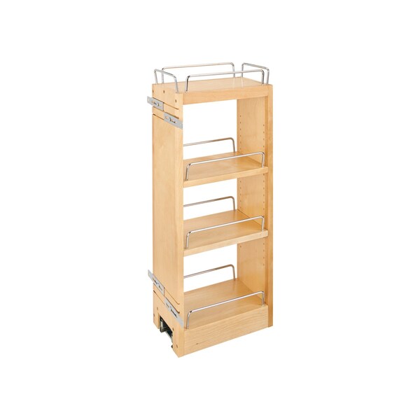 Rev-A-Shelf Maple Veneer, Light Brown, 6.5 in W, 26.15 in H, 10.75 in D, 10.75 in L, Light Brown 448-BBSCWC-6C - main